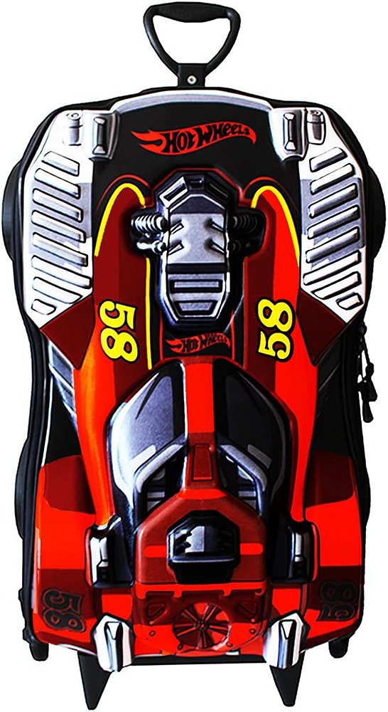 MOCHILA C/RODAS HOT WHEELS DAWZILLA VERMELHA