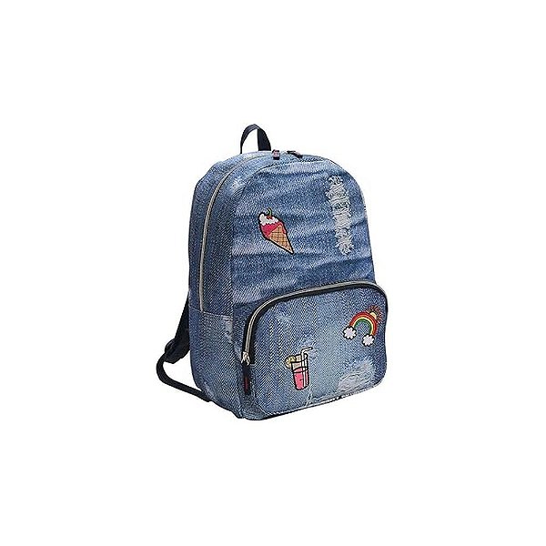 MOCHILA DE CANVAS TEEN AZUL JEANS