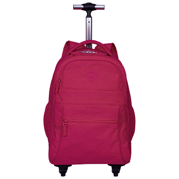 MOCHILA C/4 RODAS ROLLING CRINKLE - PINK