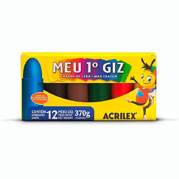 GIZ DE CERA MEU PRIMEIRO GIZ 06 CORES