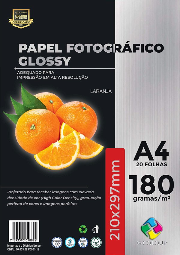 PAPEL FOTO GLOSSY 180G A-4 020F