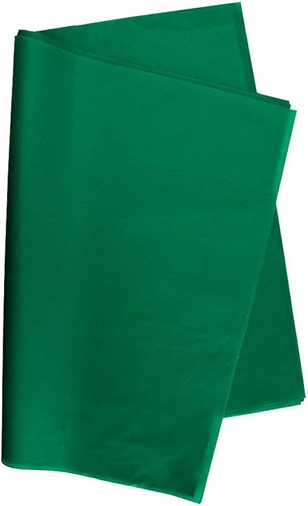 PAPEL SEDA 48X60CM VERDE BANDEIRA