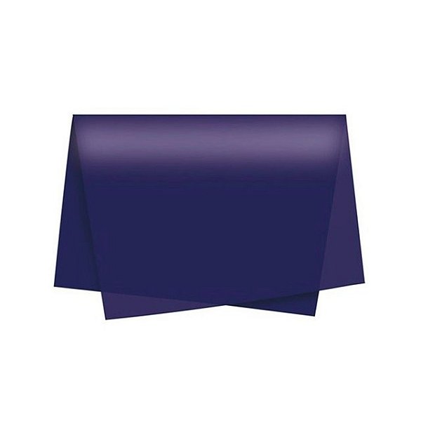 PAPEL SEDA 48X60CM AZUL ESCURO