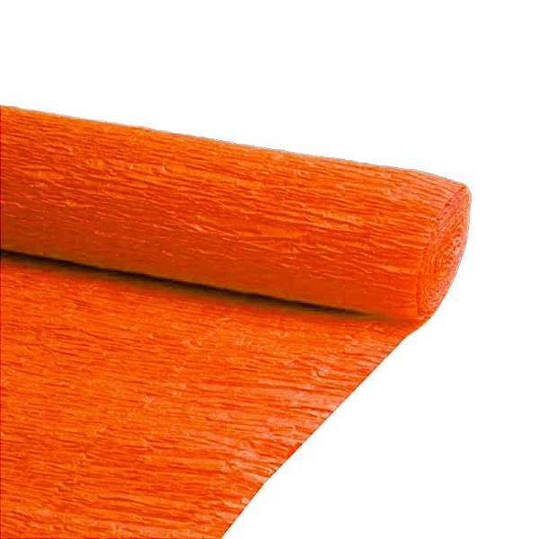 PAPEL CREPOM COMUM 48X200CM LARANJA