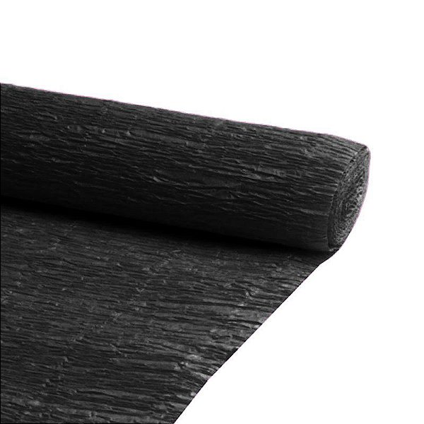 PAPEL CREPOM COMUM 48X200CM PRETO