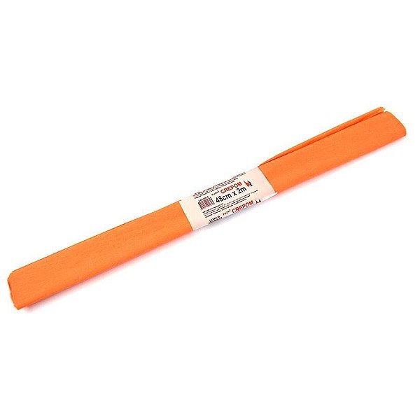 PAPEL CREPOM COMUM 48X200CM LARANJA