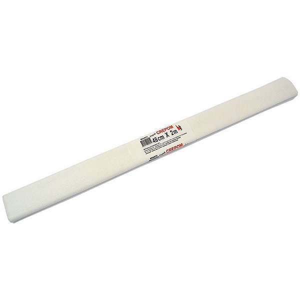 PAPEL CREPOM COMUM 48X200CM BRANCO