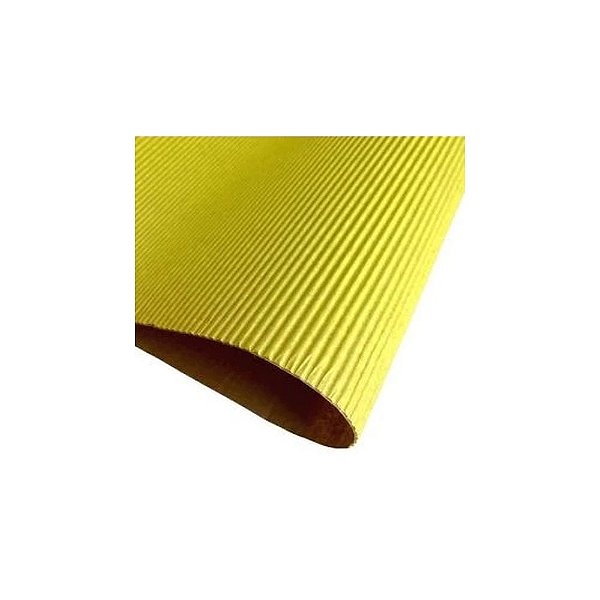 PAPEL MICROONDULADO 50X80CM AMARELO