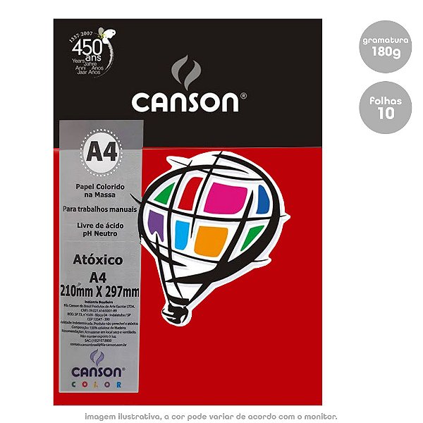PAPEL COLOR PLUS 180G 50X65CM  VERMELHO ESCURO