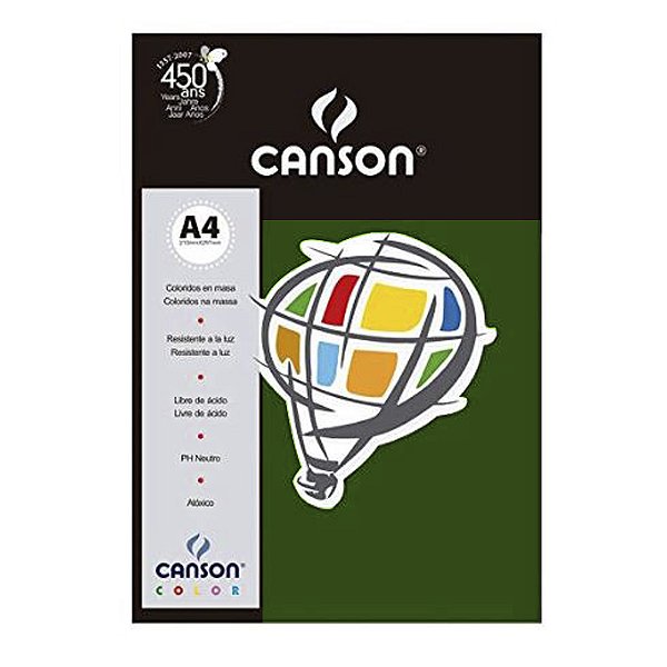 PAPEL COLOR PLUS 180G 50X65CM VERDE AMAZONAS