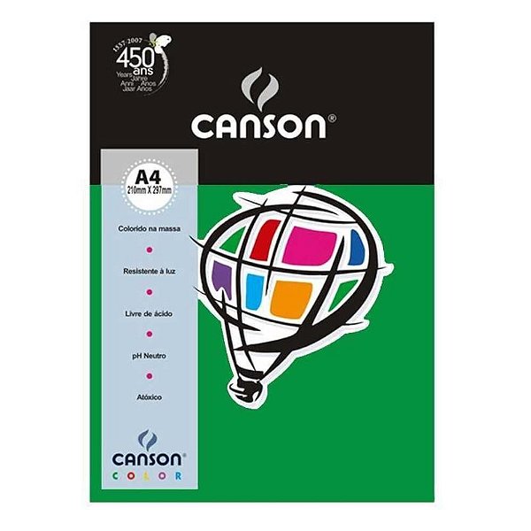 PAPEL COLOR PLUS 180G 50X65CM  VERDE ESCURO