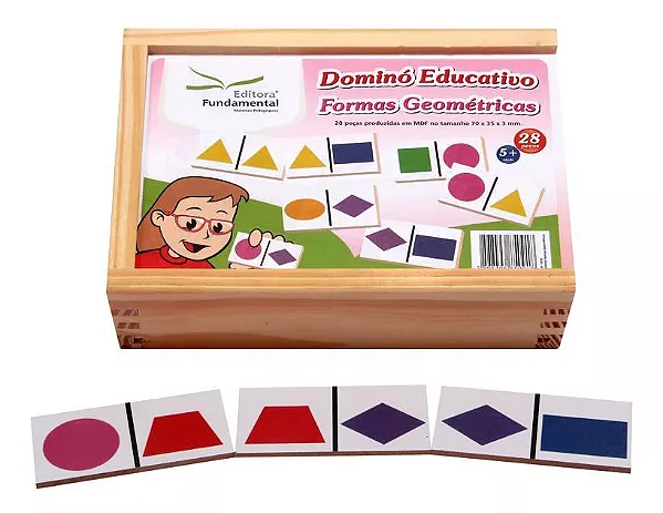 DOMINO FORMAS GEOMETRICAS MDF 28PCS