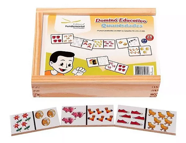 DOMINO QUANTIDADES MDF 28PCS