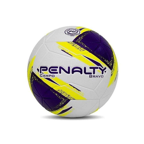 BOLA DE FUTEBOL DE CAMPO BRAVO XXIII BCO/AMARELA