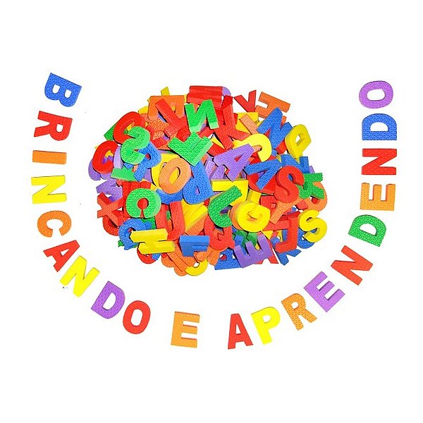 ALFABETO MOVEL COLORIDO EVA 72PCS