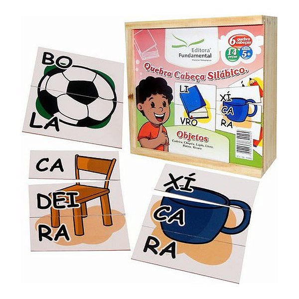 QUEBRA CABECA SILABICO OBJETOS MDF 014PCS