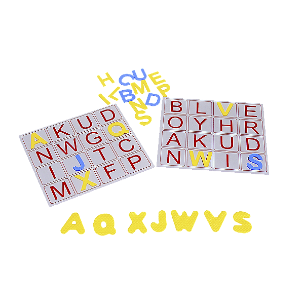 ALFABETO BINGO DE LETRAS EVA 196PCS EMBALAGEM PLAS