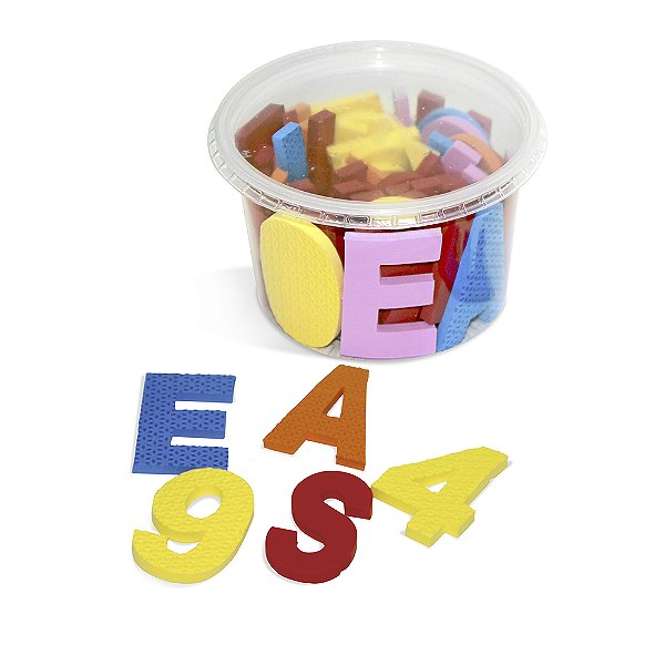 ALFABETO MOVEL EVA 46PCS POTE