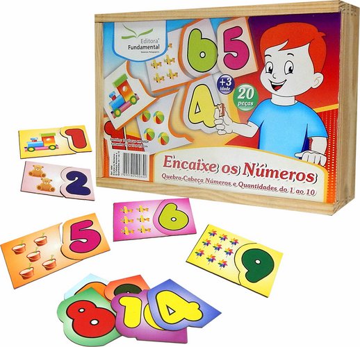 QUEBRA CABECA ENCAIXE OS NUMEROS 1 AO 10