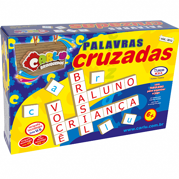 PALAVRAS CRUZADAS 72 PECAS MDF
