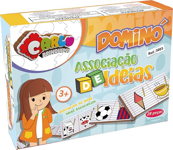 DOMINO ASSOCIACAO DE IDEIAS - MDF - 28 PC - CX. P