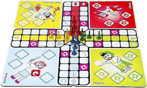 JOGO DE LUDO CARLU - MDF - 21 PC - EMB. C/ ZIPER