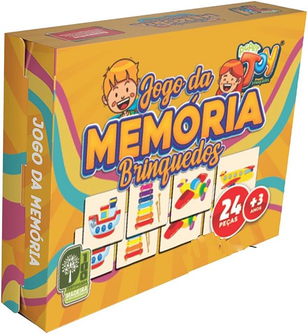 MEMORIA BRINQUEDOS 24PCS MDF 3MM