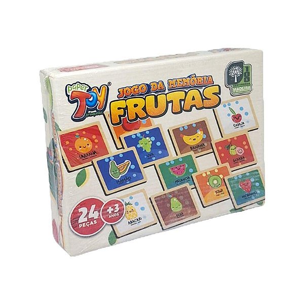 MEMORIA FRUTAS 24PCS MDF 3MM