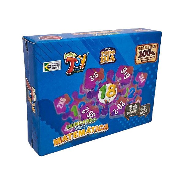 BRINCANDO COM A MATEMATICA 30PCS MDF