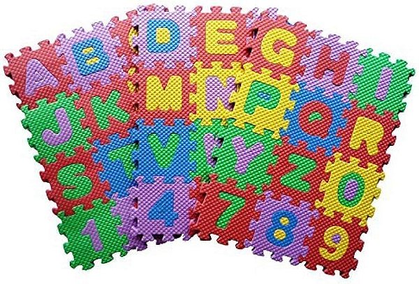 EVA TATAME 7X7 ALFANUMERICO 36PC SORTIDO