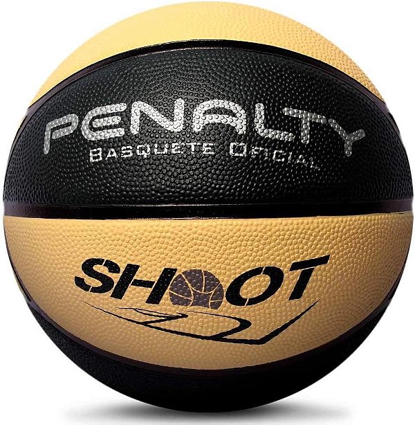 BOLA DE BASQUETE SHOOT PRETA/BEGE