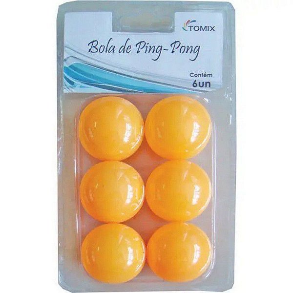 BOLA DE PING PONG 6UN LARANJA