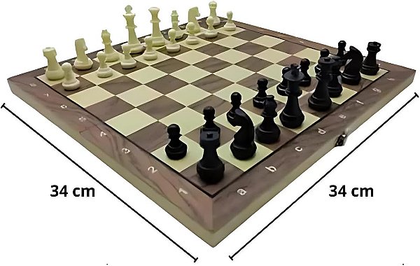 JOGO XADREZ, DAMAS E GAMAO MAGNETICO UN UNICO