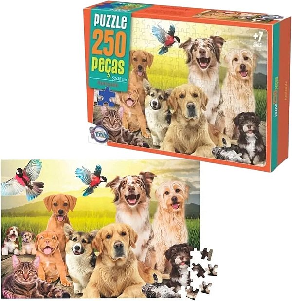 PUZZLE CACHORROS FOFOS 250 PECAS
