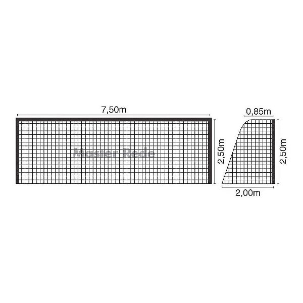 REDE FUTEBOL DE CAMPO FIO 3MM PP
