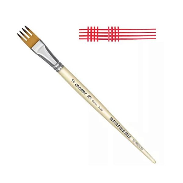 PINCEL CHATO GARFO 601/16 SINTETICO