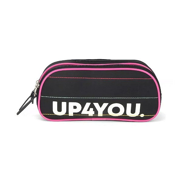 ESTOJO TECIDO UP4YOU BELIEVE GRANDE PRETO