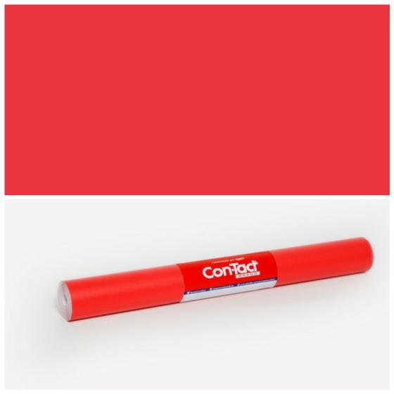 ADESIVO CONTACT 45CMX10M VERMELHO FOSCO METRO