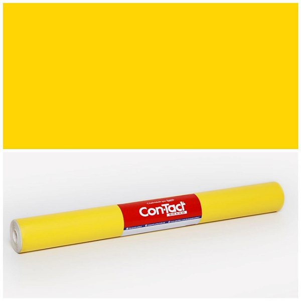 ADESIVO CONTACT 45CMX10M AMARELO FOSCO METRO