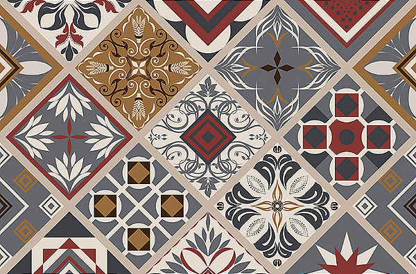 ADESIVO CONTACT 45CMX10M AZULEJO ISTAMBUL METRO