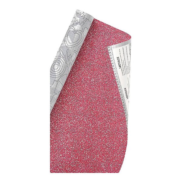 ADESIVO CONTACT 45CMX10M LEOTACK GLITTER ROSA
