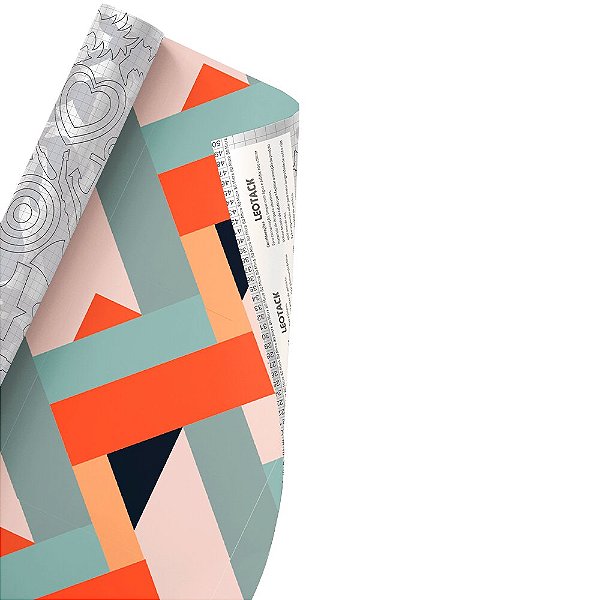ADESIVO CONTACT 45CMX10M LEOTCK NEW WAVE GEOMETRIC