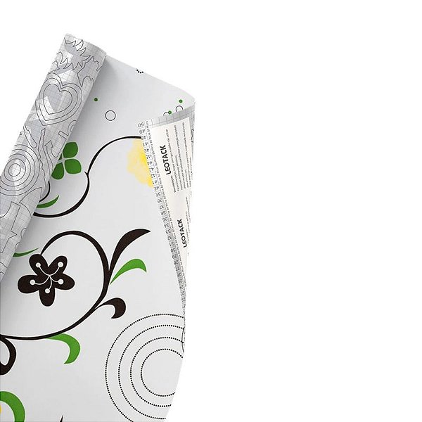 LEOTACK FLORAL 01 45CMX10M 80MIC ROLO LEOARTE