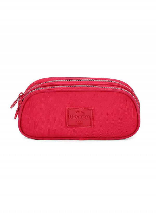 ESTOJO ESCOLAR DUPLO TECIDO UP4YOU CRINKLE PINK