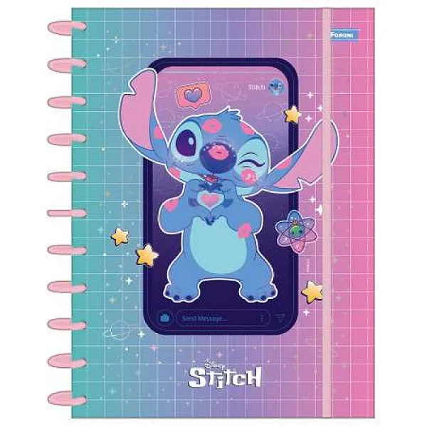 CADERNO DISCO C.DURA 080F/01M STITCH