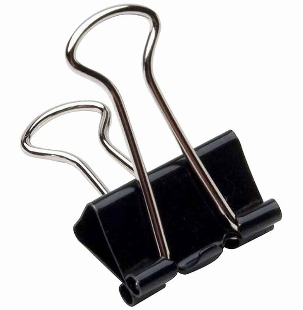 PRENDEDOR DE PAPEL 41MM PRETO