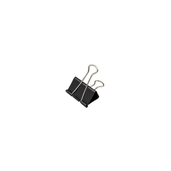 PRENDEDOR DE PAPEL 19MM PRETO
