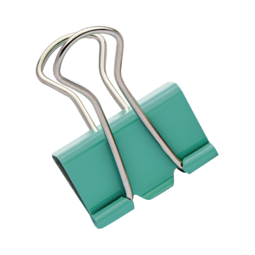 BINDER CLIPS VERDE 25MM CAIXA COM 7