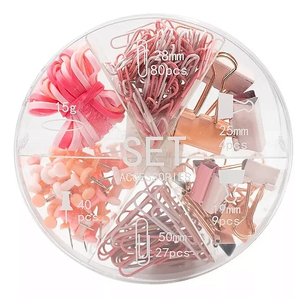 KIT PAPELARIA IN ROSA - BLOOM COLLECTION