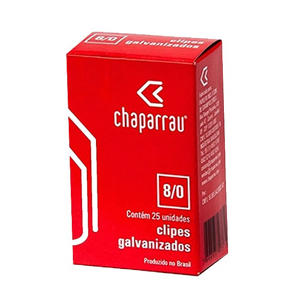 CLIPS GALVANIZADO NR.8/0 025UN